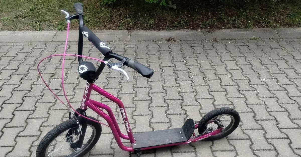 Kloběžka - 16" / 12" - Fialová / růžová