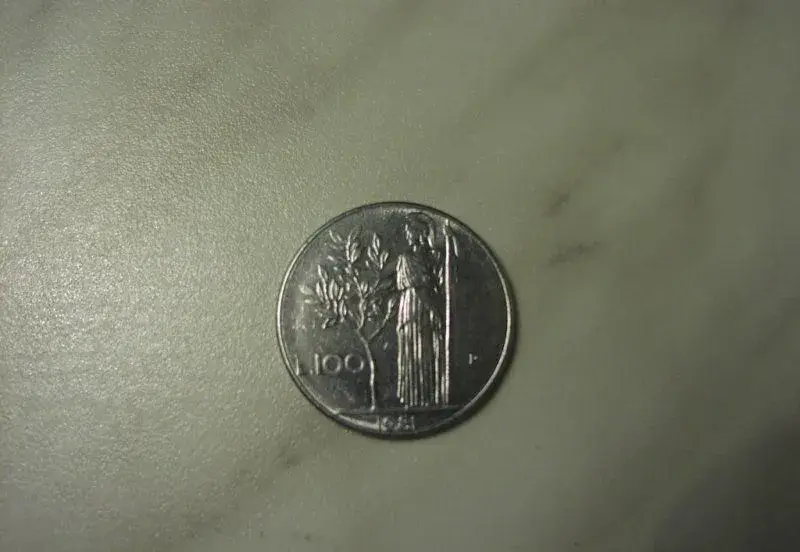 100 lir mince italská