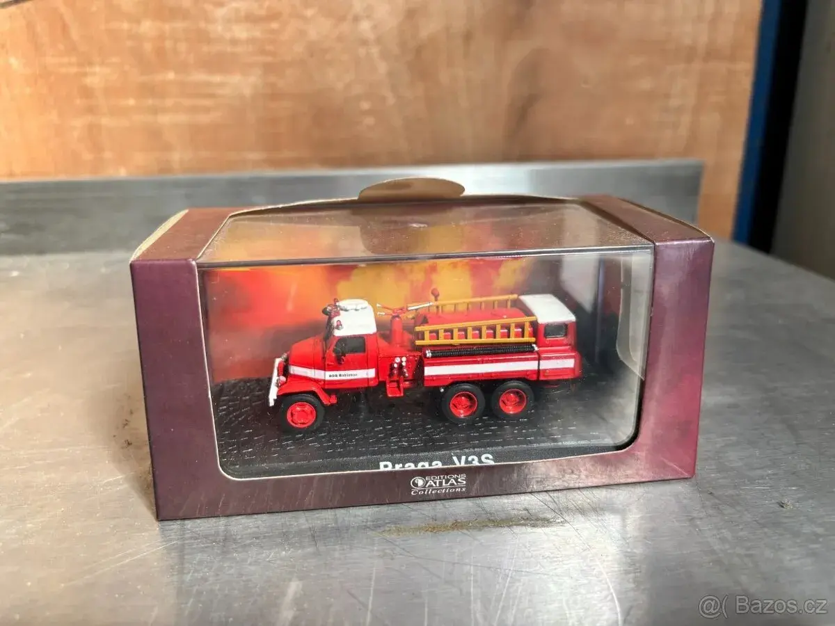 Sběratelský model Praga V3S hasiči – Editions Atlas