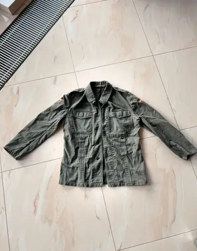 Originální vintage blůza Bundeswehr Moleskin – olivová