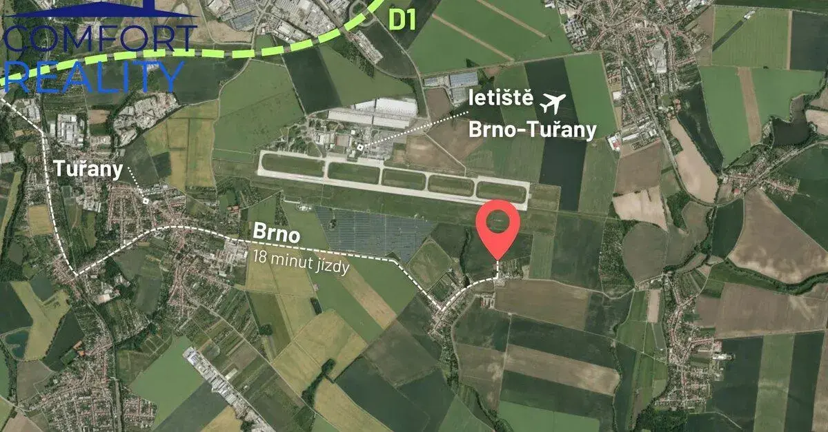 Investiční příležitost, pozemky ve Šlapanicích u Brna