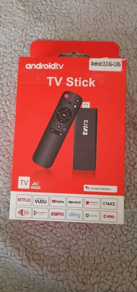 Android TV Stick verzi 8-128, Android 15, novy