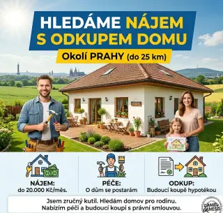 DLOUHODOBÝ NÁJEM DOMU S MOŽNOSTÍ BUDOUCÍHO PŘEVODU DO 25 Km