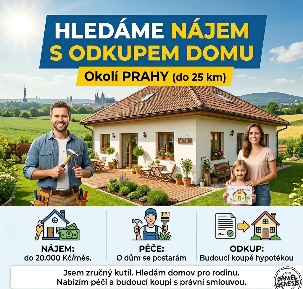 DLOUHODOBÝ NÁJEM DOMU S MOŽNOSTÍ BUDOUCÍHO PŘEVODU DO 25 Km