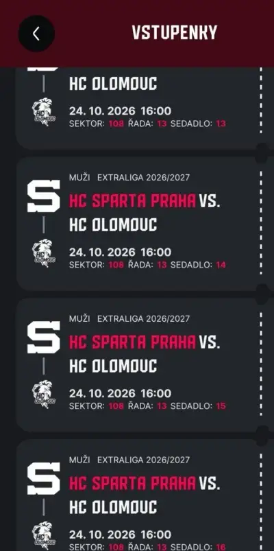 Lvstupenky SPARTA