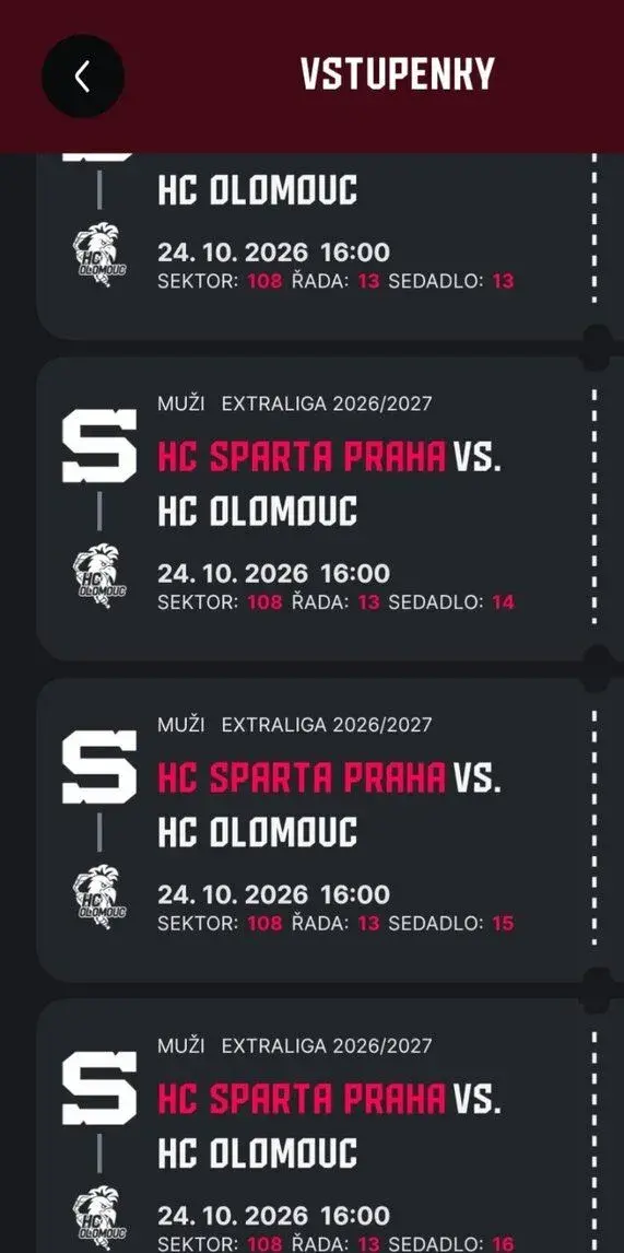 Lvstupenky SPARTA