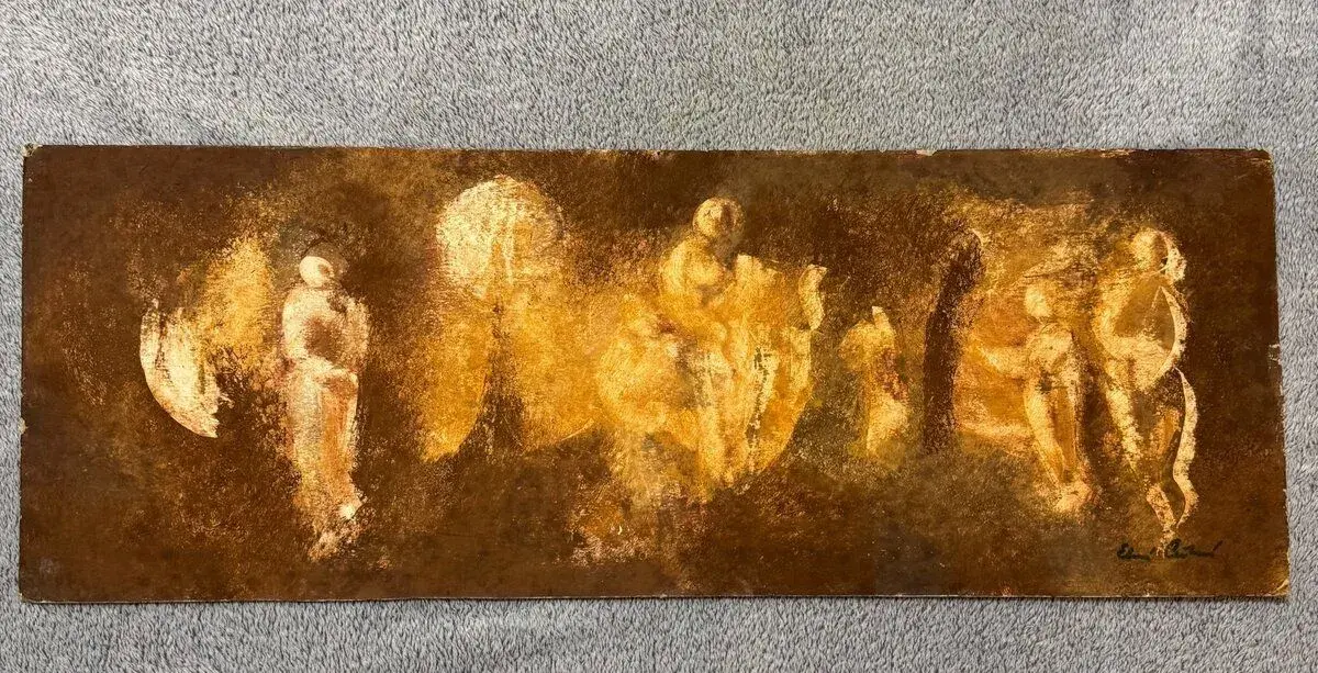 Ručně malovaný obraz ze soukromé sbírky – figurální motiv