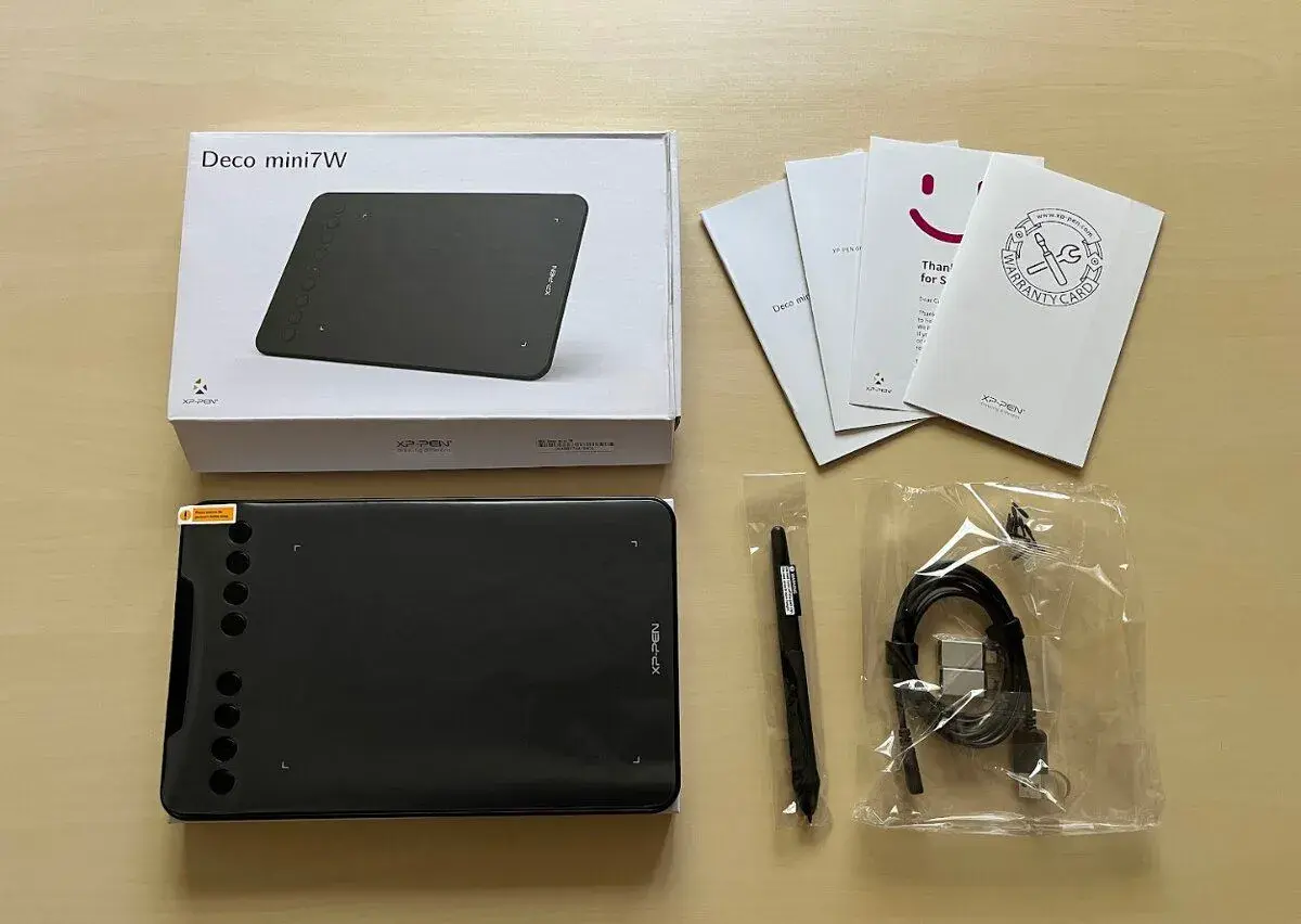 Grafický Tablet Deco Mini 7W - Kompletní balení - Stav