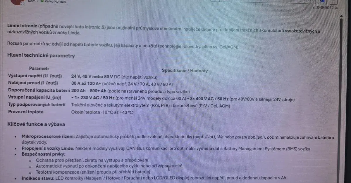 Nabijecka na vysokozdvižný vozik