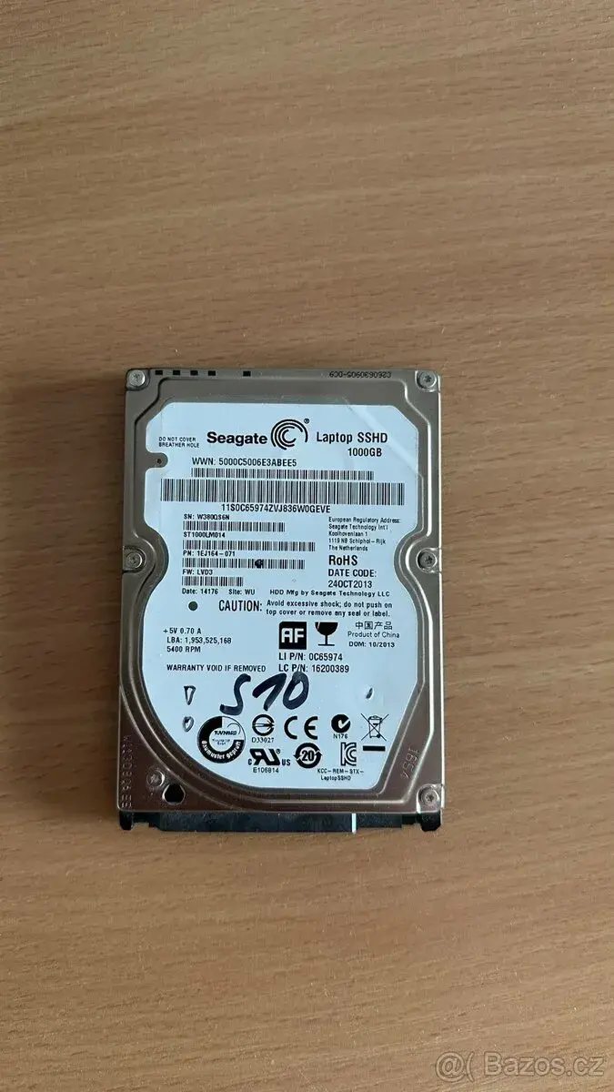 SSHD Seagate ST1000LM014 1TB - 125/100MB/s