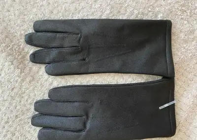 Kožené černé zimní rukavice AČR, NOVÉ