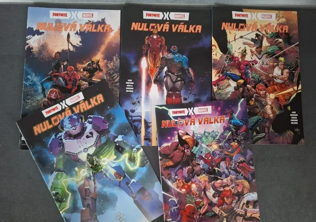Kompetni sada komiksu Fortnite x Marvel Nulová válka