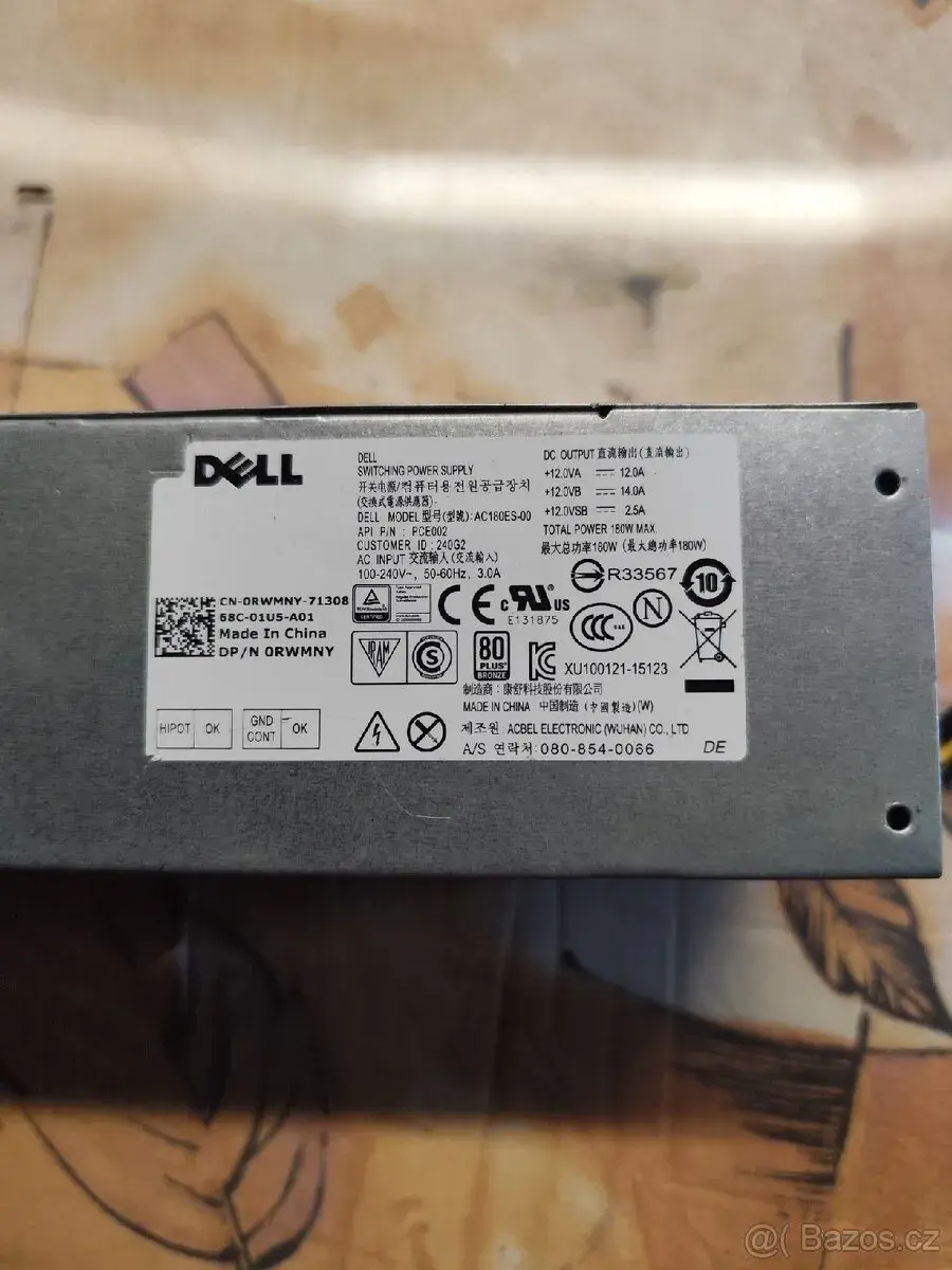 Zdroj dell AC180ES-00