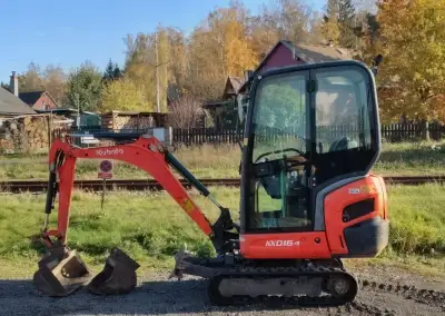 BAGR Kubota KX016-4 | roztahovací podvozek | 2 lopaty