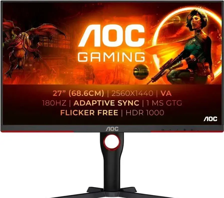 27" AOC 2560 × 1440 Quad HD ,180 Hz, mini LED