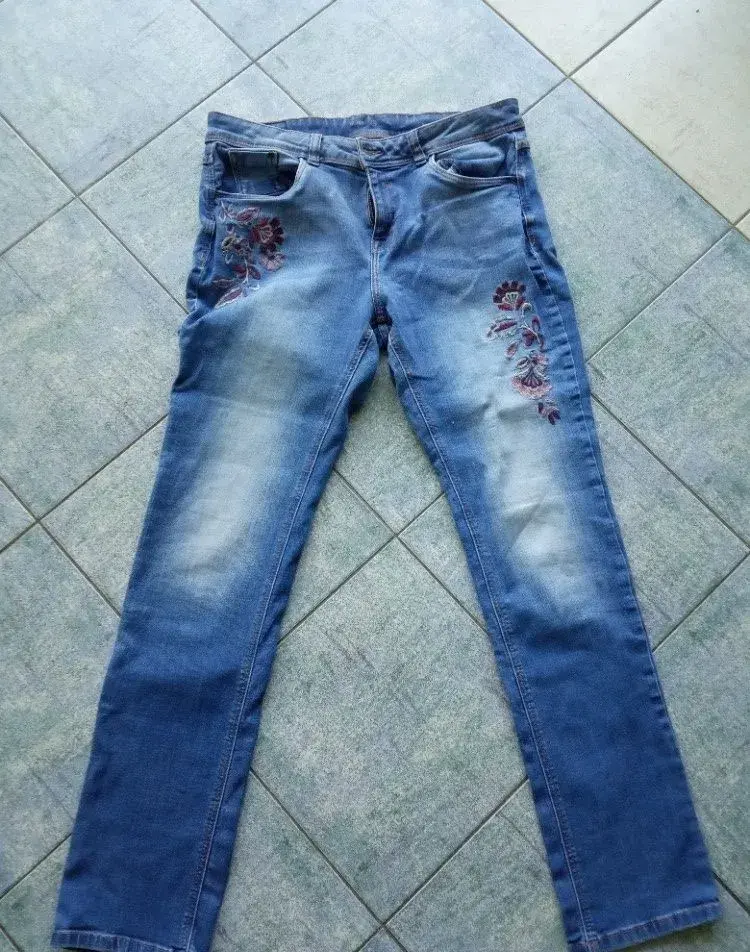 Dámské džíny, softshellové, lněné, legíny -34,36, 38, 40, 42