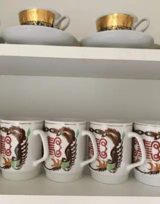 Hrníčky sada 8ks-činský motiv