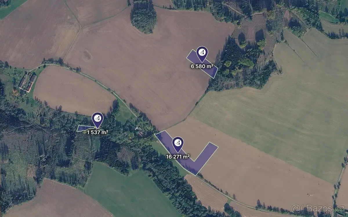 Prodej podílu 1/8 pole 3 048 m², Želiv - Vitice