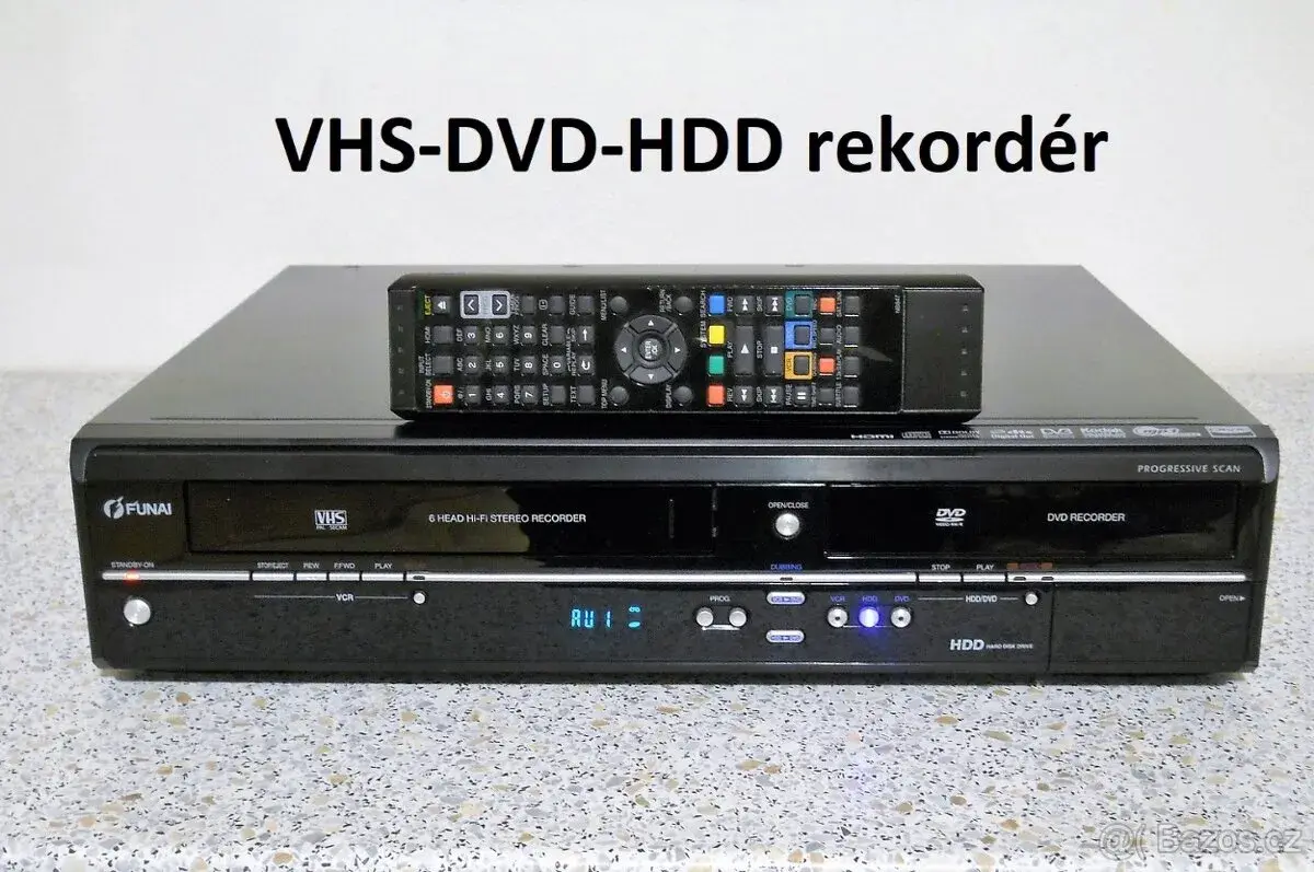 💥VHS/HDD/DVD Funai TD6D-M100 - 500gb HDD,USB,HDMi