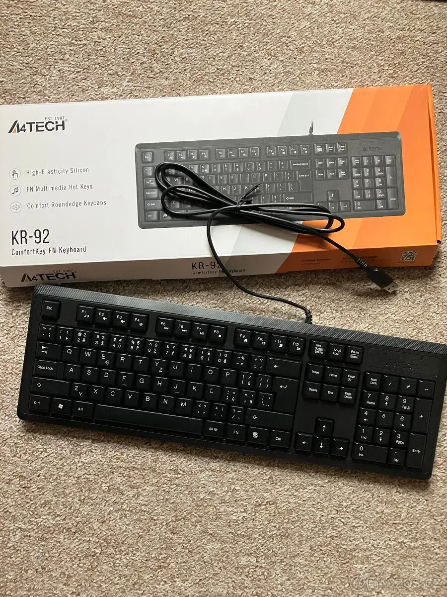 Klávesnice zn. A4 TECH, model KR-92 NOVÁ