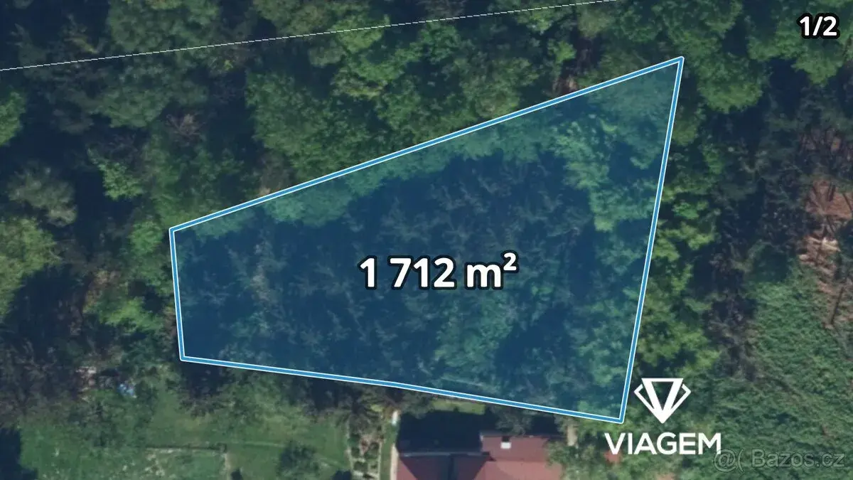 Zahrada 2 569 m², Podíl 50 % o výměře 1 285 m²