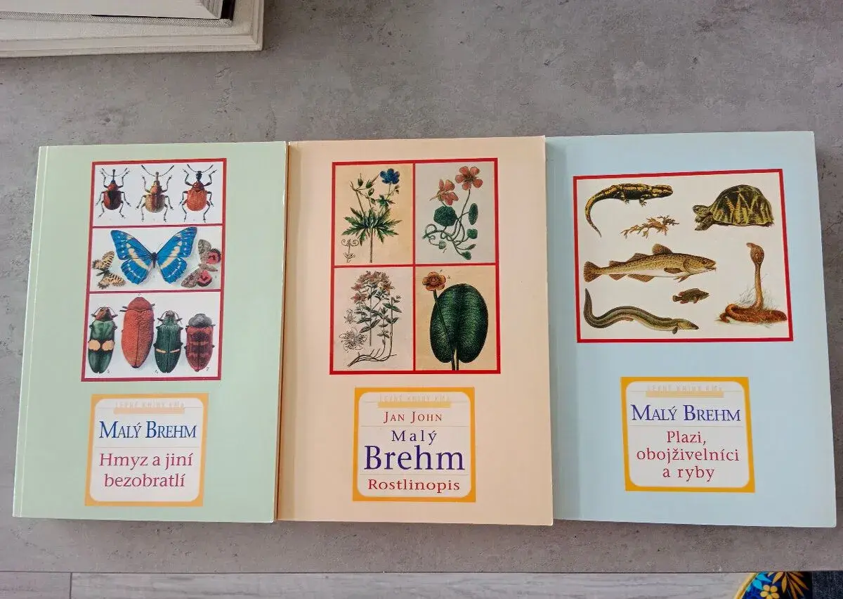 Malý Brehm - encyklopedie (různé, viz seznam a foto)