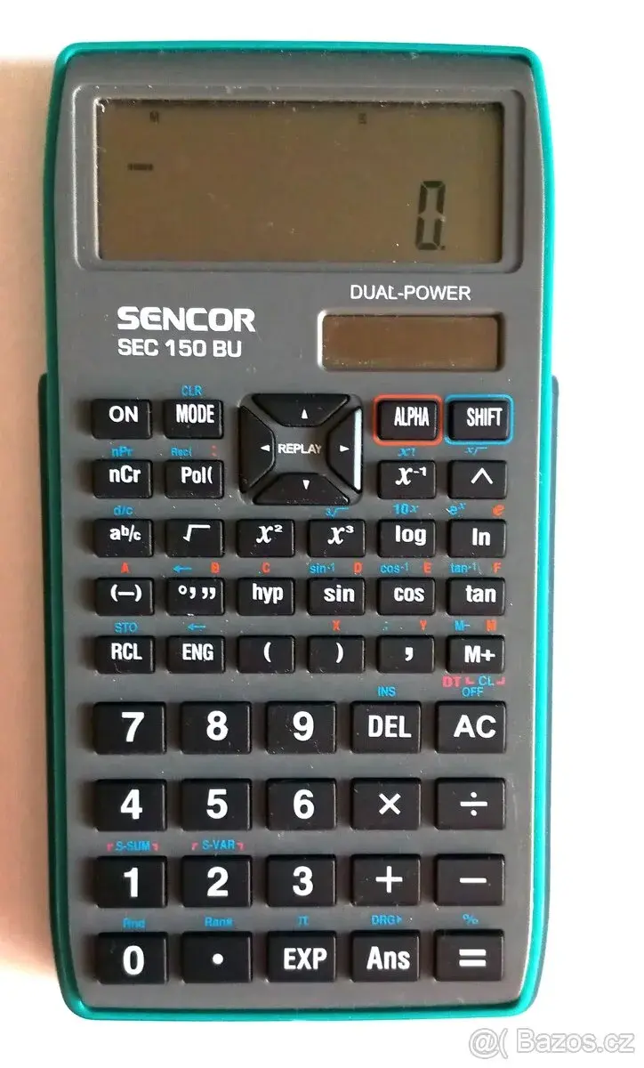 Školní vědecká kalkulačka Sencor SEC 150 BU.