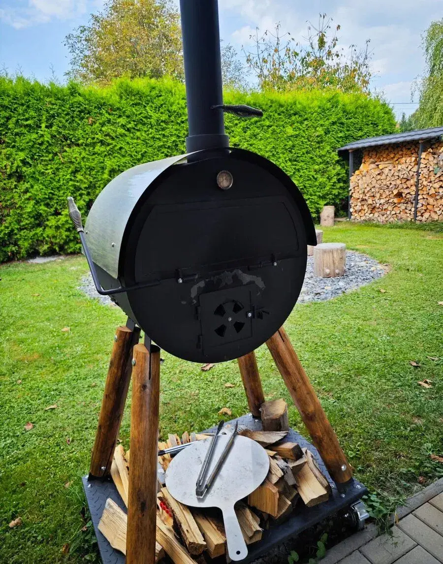 Pizza pec / pec na chléb, 60×40 cm, 110 kg, s teploměrem