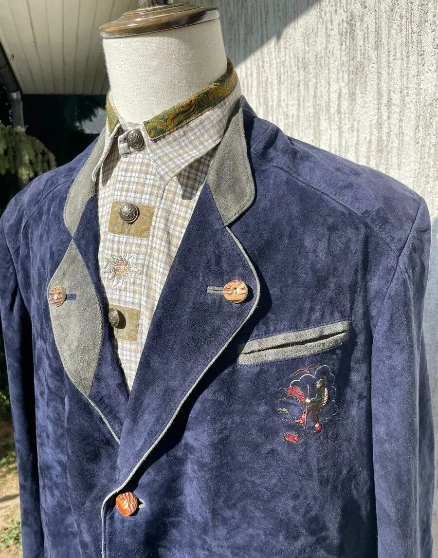 pánská kožená bunda, sako selský styl. vel. XL/XXL
