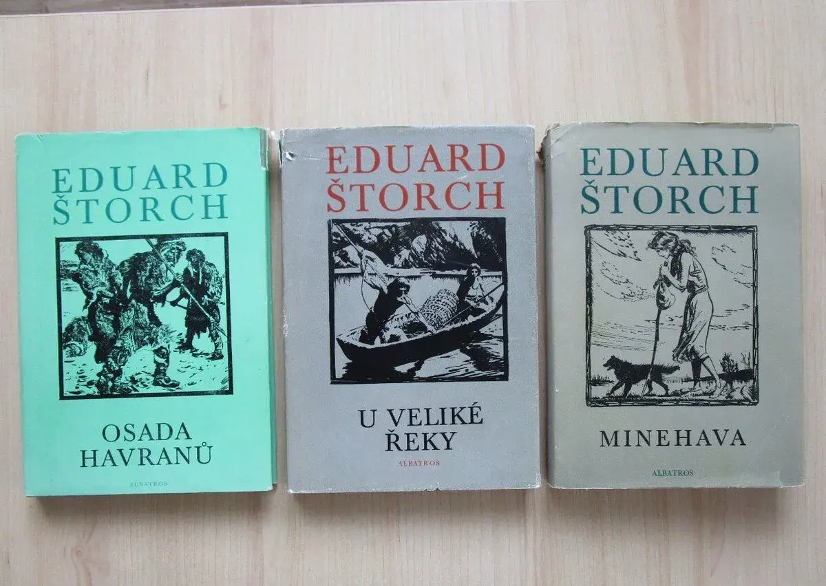 3x EDUARD ŠTORCH - OSADA HAVRANŮ, U VELIKÉ ŘEKY, MINEHAVA