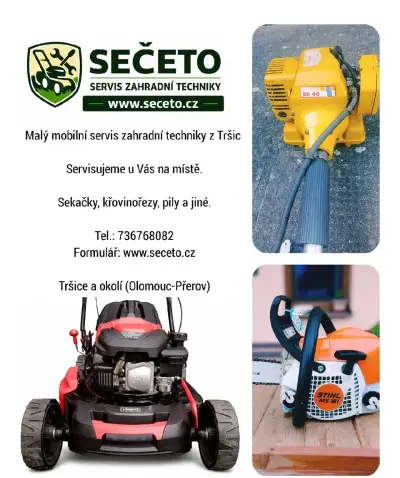 Mobilní servis zahradní techniky