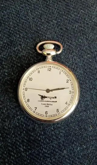 Sběratelské kapesní hodinky Louis Blériot 1909 – letectví