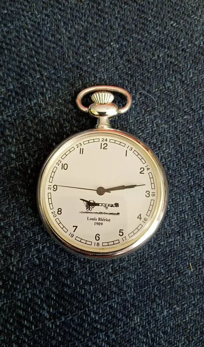 Sběratelské kapesní hodinky Louis Blériot 1909 – letectví
