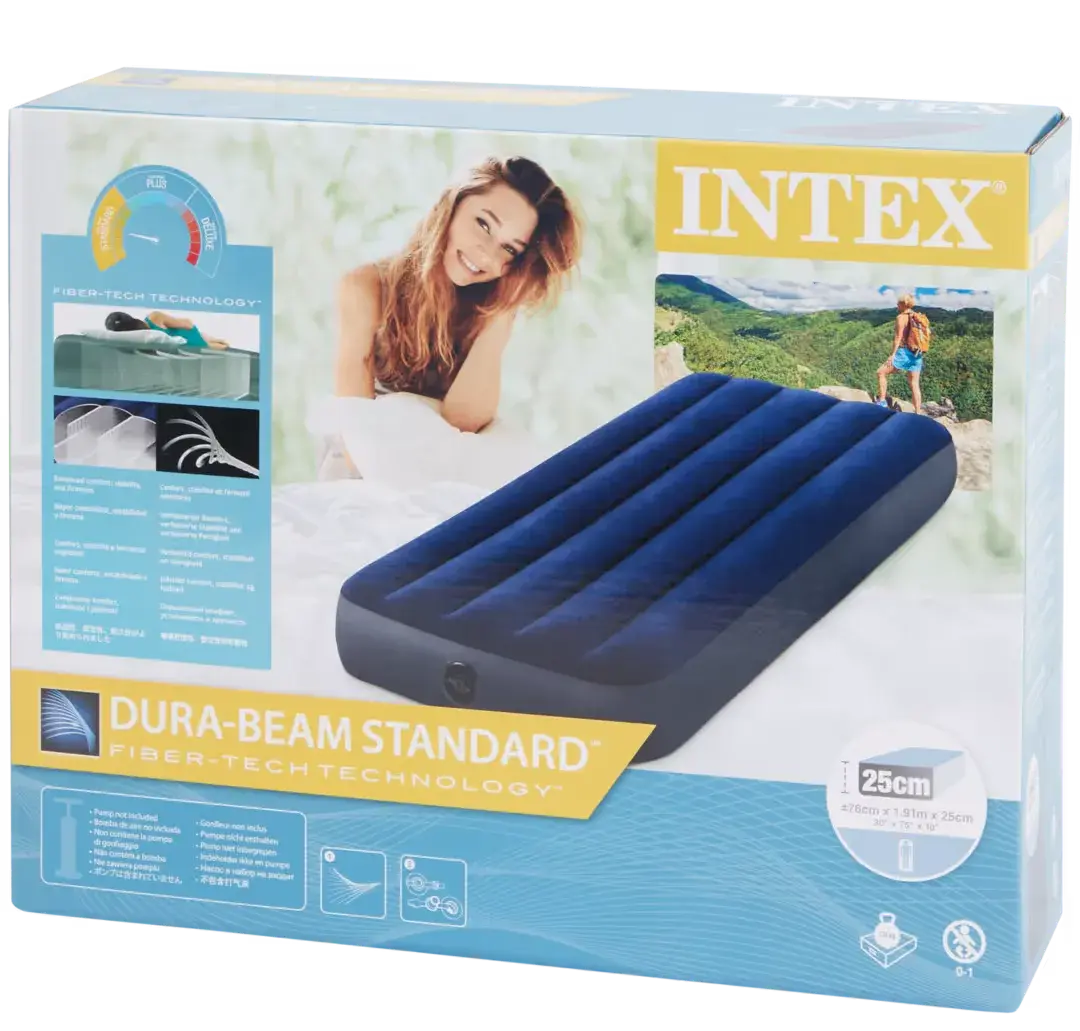 3x Nafukovací matrace postel Intex 76 × 191 × 25 cm