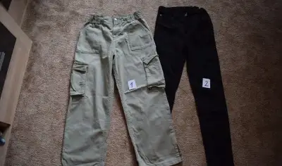 Cargo džíny, rifle, kalhoty 152 Primark