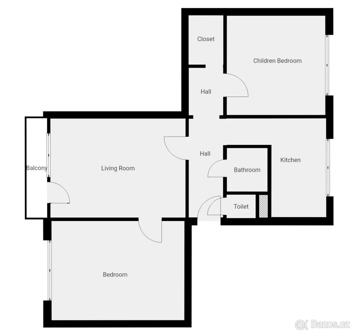 Byt 3+1, 67 m², výtah, 3. np – Zlín-Malenovice - Chelčického