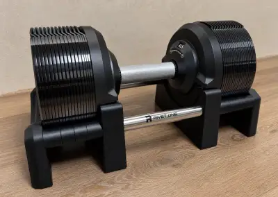 Nastavitelné činky Rivet One 23,5 kg – černé, NOVÉ