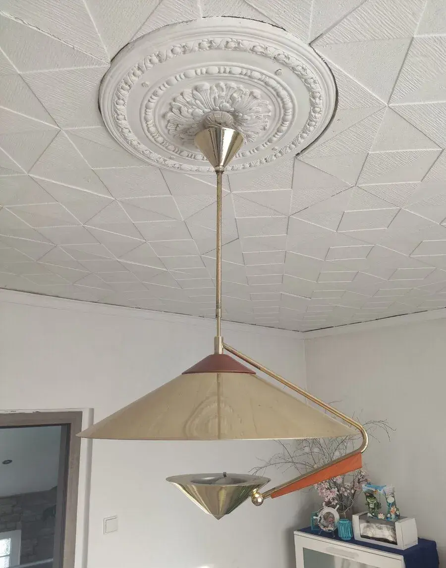 Italská mosazná závěsná lampa,lustr