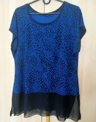 Modročerná halenka zn. Lindex, velikost XL