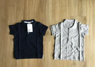 Dvoje nová trička s límečkem H&M vel. 74
