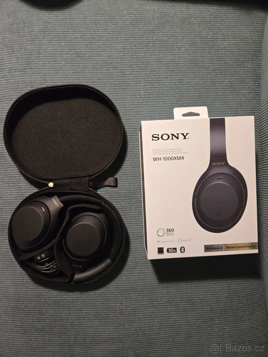 Sluchátka Sony Hi-Res WH-1000XM4, černá