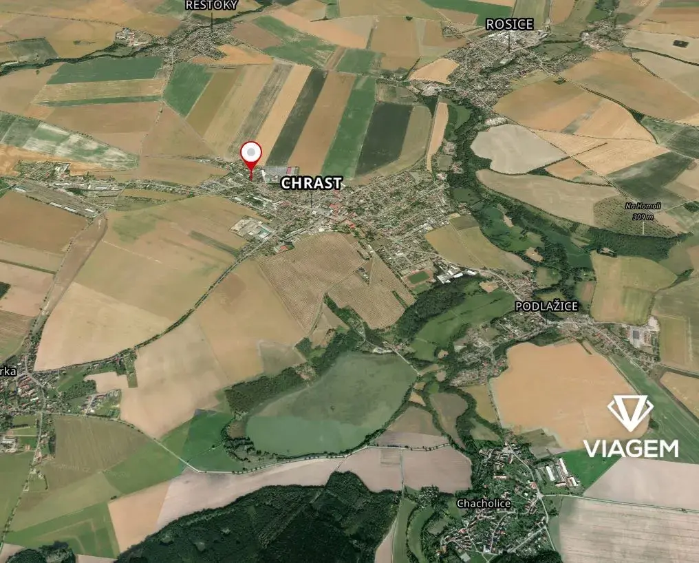 Zahrada 1 226 m², Podíl 17 % o výměře 204 m²