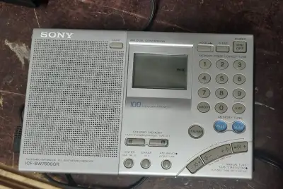 Tranzistorové rádio Sony, tzv. world receiver