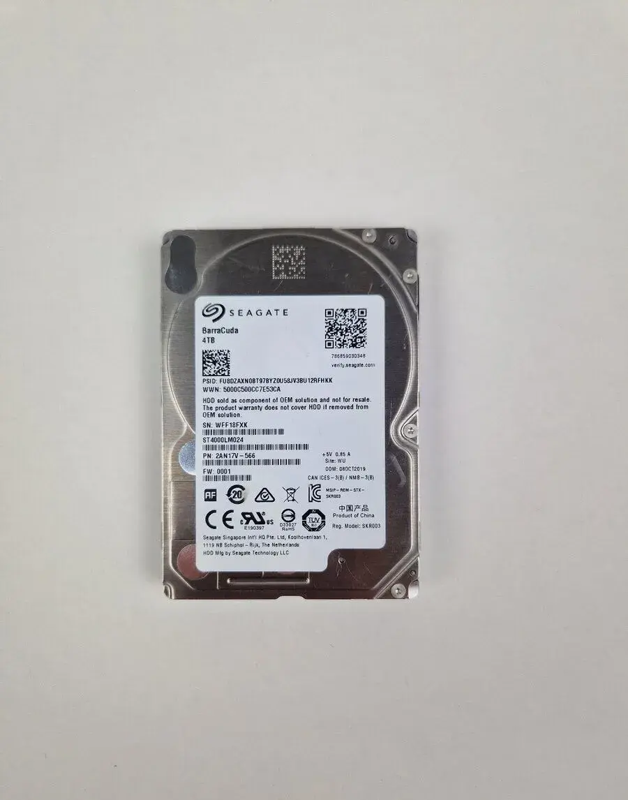 Seagate Barracuda 4TB SATA 2.5" HDD