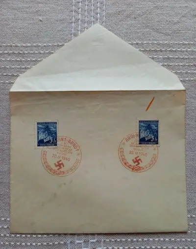 Obálka se známkami z roku 1940