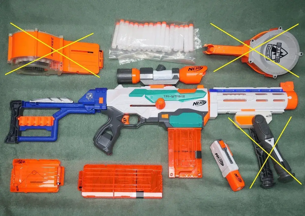 NERF Modulus TRI-STRIKE Sniper + příslušenství