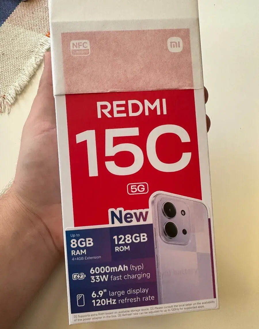 Xiaomi REDMI 15C 5G 128GB Černá - NOVÝ, ZABALENÝ