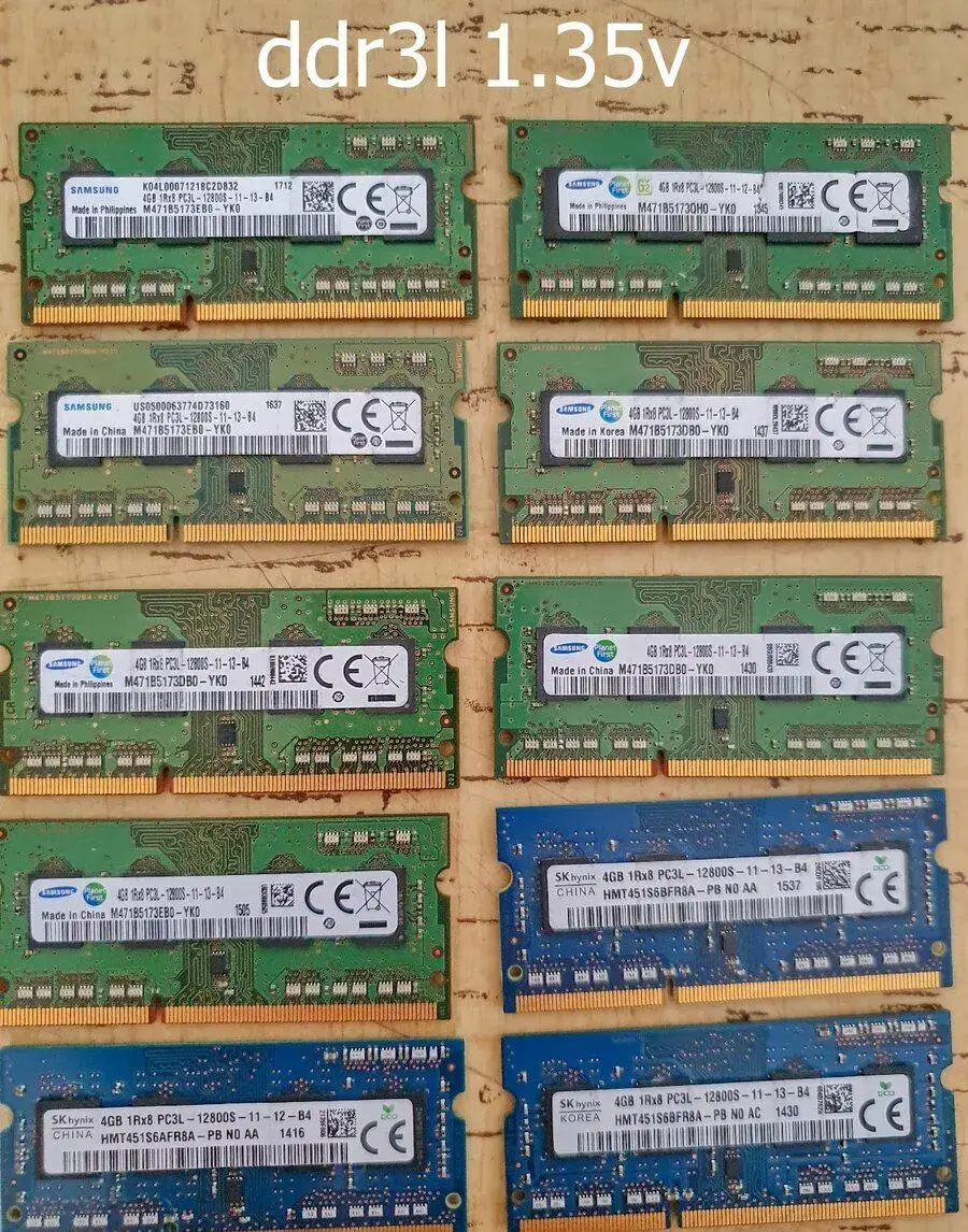 4gb ddr3 a ddr3l do Notebooku. Pár : 300kč.