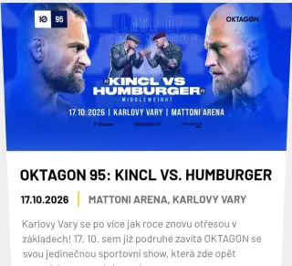 Oktagon 95 lístek Karlovy Vary