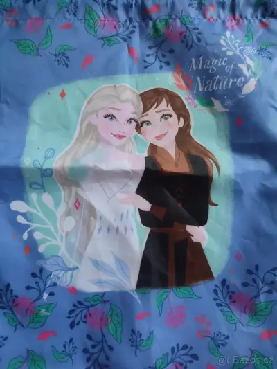 Pytlík, vak na přezůvky - nový, Anna a Elsa